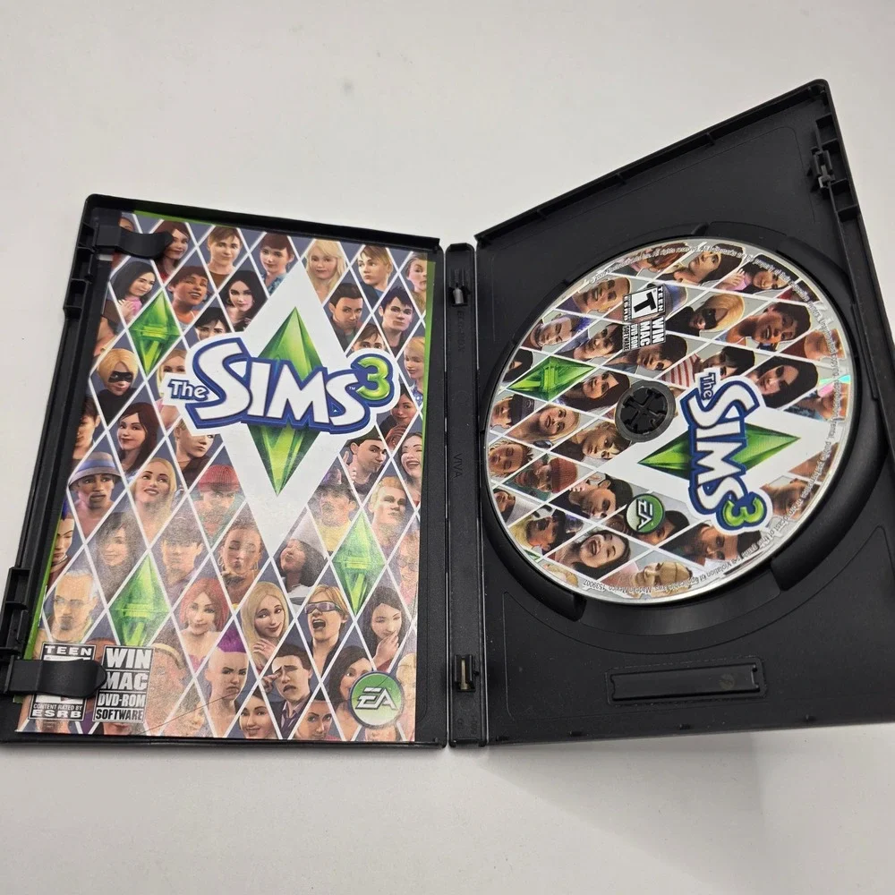 EA Games The Sims 3 PC Mac Green Life Simulation Y2K Retro Base Game DVD-ROM
